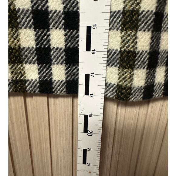 J.Crew Plaid Oxford Wool A-Line Mini Skirt Size 10 - Picture 7 of 9